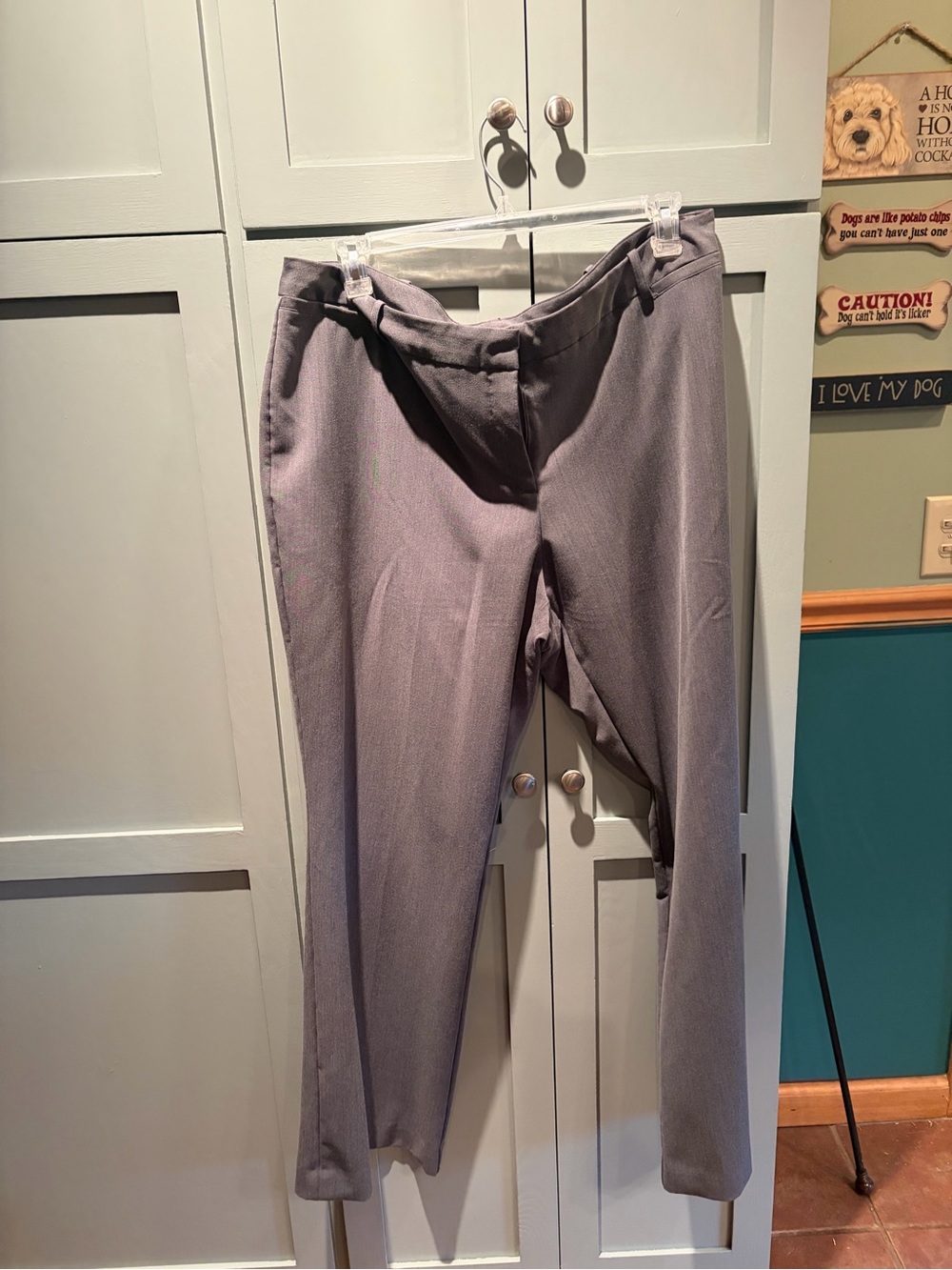 Worthington woman’s Light Gray Dress Pants - Straight Leg